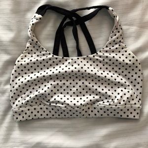 Super cute polka dot Lulu Lemon sports bra